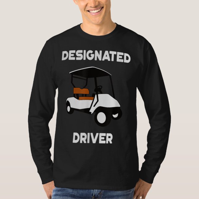 T-shirt Conducteur désigné Funny Golf Panier Golfers Cadea (Devant)