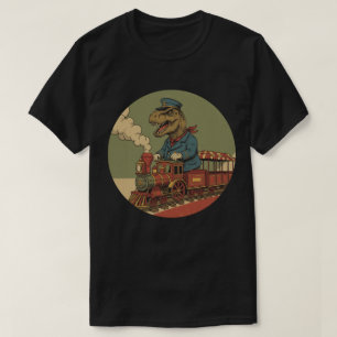 T-shirt Conducteur du train du T-Rex - Chemin de fer des d