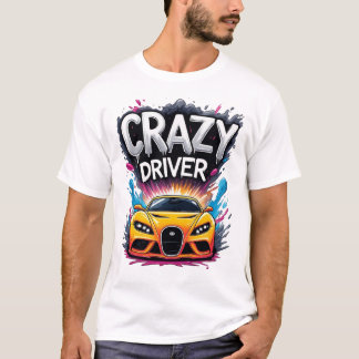 T-shirt Conducteur Fou : Art Graffiti Vibrant
