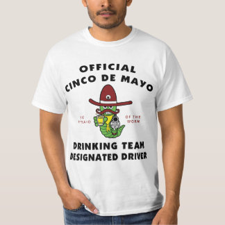 T-shirt Conducteur indiqué potable d'équipe de Cinco De