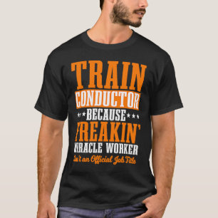 T-shirt Conducteur Train Express Transport Chemin de fer