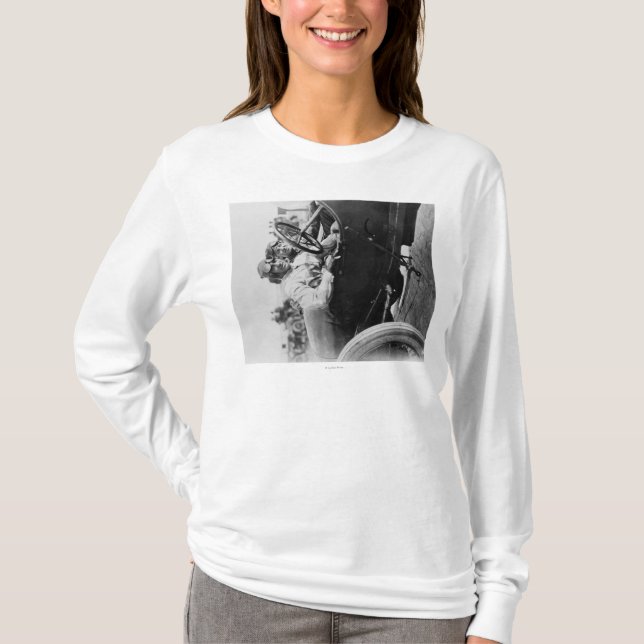 T-shirt Conducteurs dans un commerçant de tissus pour la (Devant)