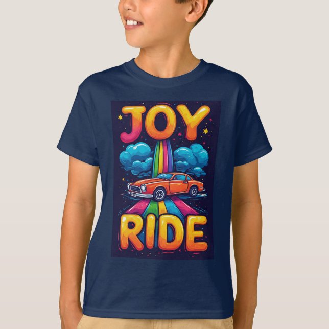T-shirt 🌟 Conducteurs de voitures de dessin animé prêts à (Devant)