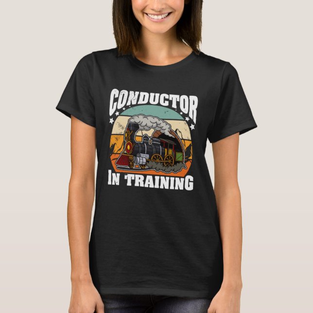 T-shirt Conductor railroad Model station Railway worker  1 (Devant)