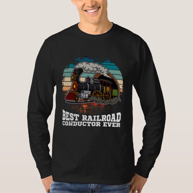 T-shirt Conductor railroad Model station Railway worker  2 (Devant)