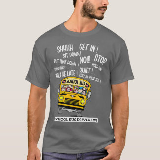 T-shirt Conductrice d'autobus scolaire Cool Conductrice d'