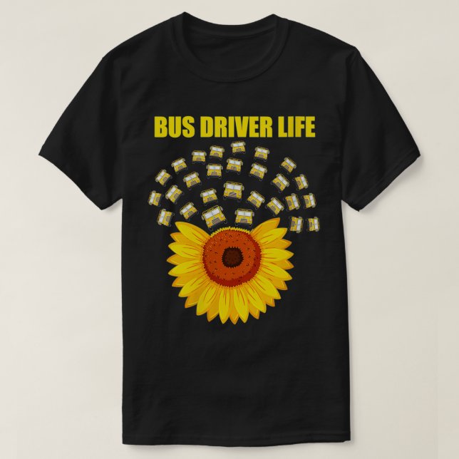 T-shirt Conductrice De Bus Pour Femmes Conduite De Vie Suo (Design devant)