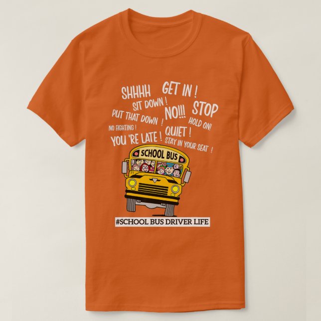 T-shirt Conductrice de l'autobus scolaire Cool Conductrice (Design devant)