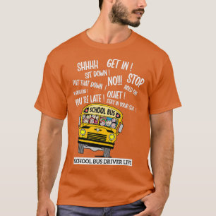 T-shirt Conductrice de l'autobus scolaire Cool Conductrice