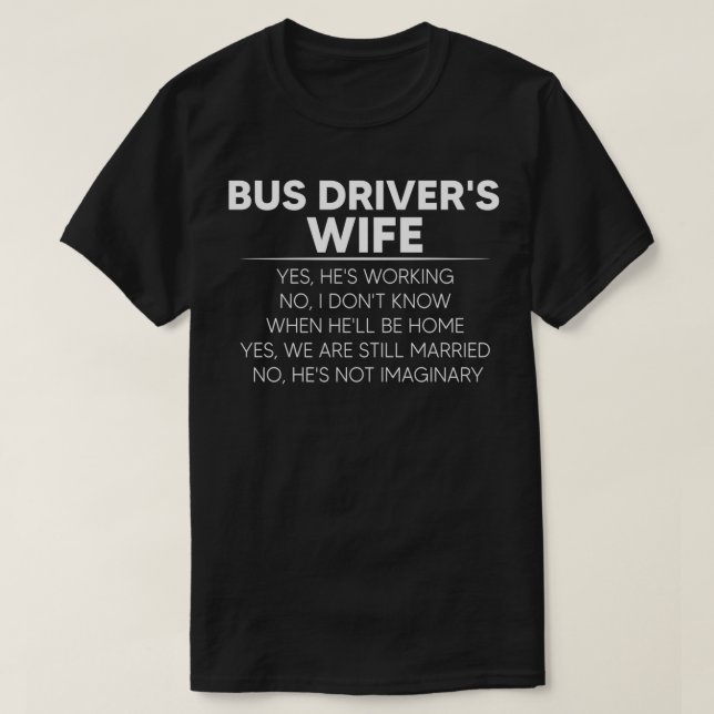 T-shirt Conductrices de bus Femme Drôle Mariage Anniversai (Design devant)
