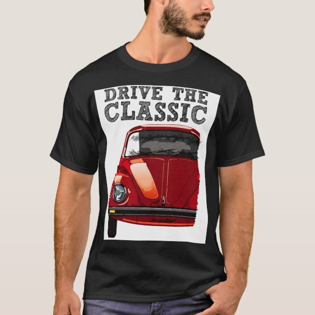 T-shirt conduire la coccinelle classique-vw (Devant)