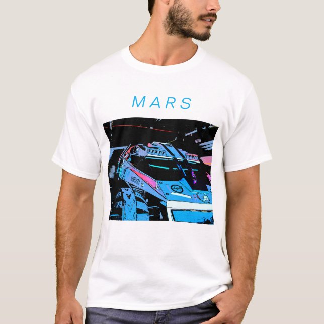 T-shirt Conduire sur Mars (Devant)