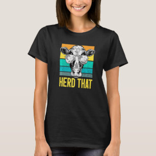 T-shirt Conduisez ces vaches de paysan rétro