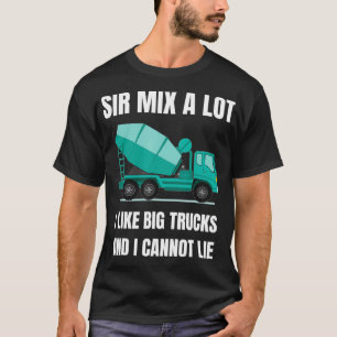T-shirt Conduit Mixer Cement Mixer Camion Conducteur Cadea