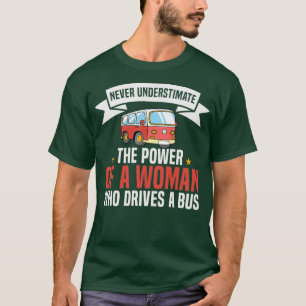 T-shirt conduit une femme de bus