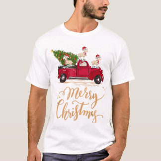 T-shirt Conduite des moutons Arbre de Noël Chariot