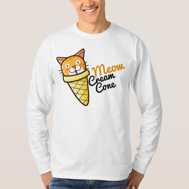 T-shirt Cône de crème de moût personnalisable (Devant)