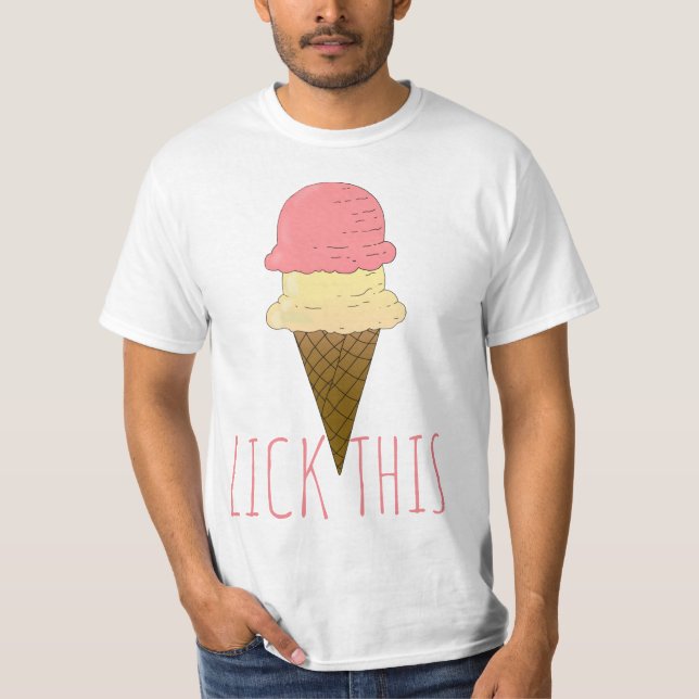 T-shirt Cône de crème glacée (Devant)