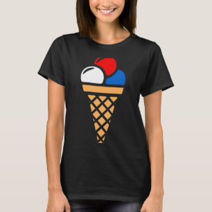 T-shirt Cone de crème glacée 4 juillet quatrième 4 juillet