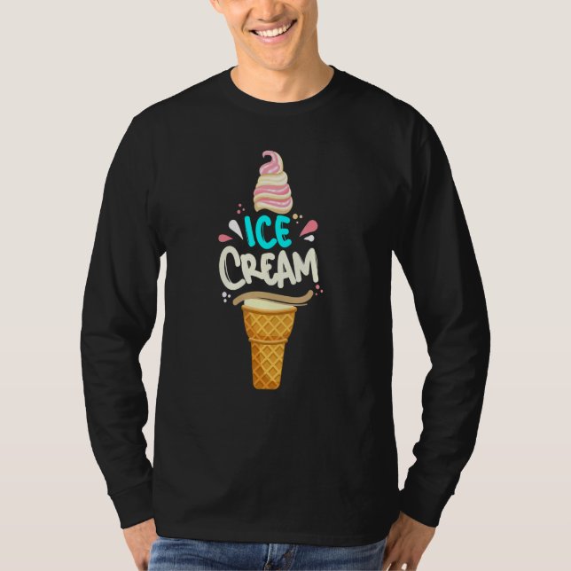 T-shirt Cone de crème glacée - Vacances estivales Crème gl (Devant)