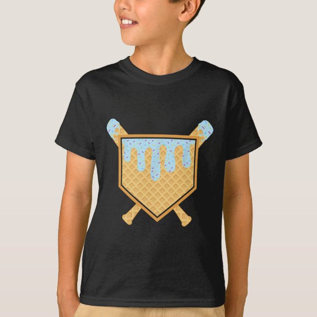 T-shirt Cône de gaufre de glace de garçons de goutte de By (Devant)