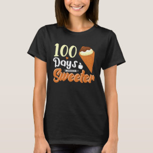 T-shirt Cône de glace 100 jours d'école Enseignantes Fille