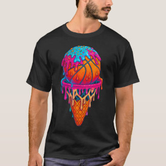 T-shirt Cône de glace basketball garçons filles jeunesse