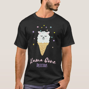 T-shirt Cône de glace Lama Cône Délicieux