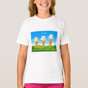 T-shirt Cône de Glace, Montgolfière Fantaisiste, Nom