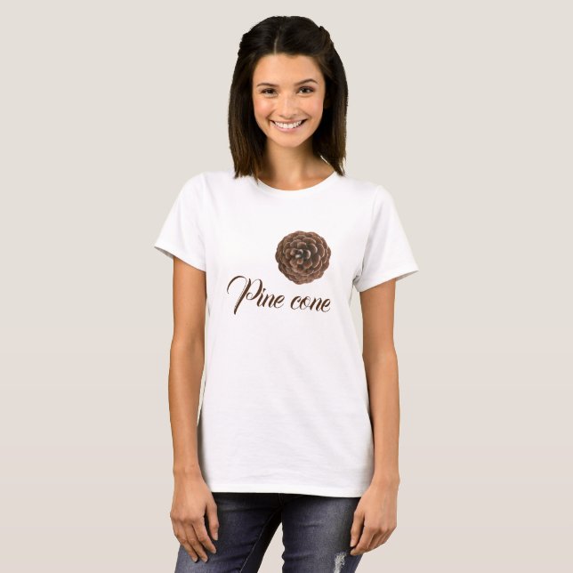 T-shirt Cône de pin (Devant entier)