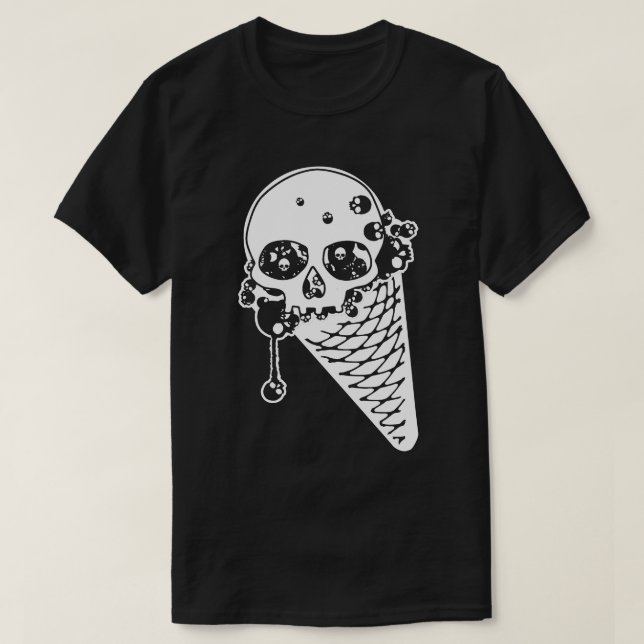 T-shirt Cône glacé mal (Design devant)