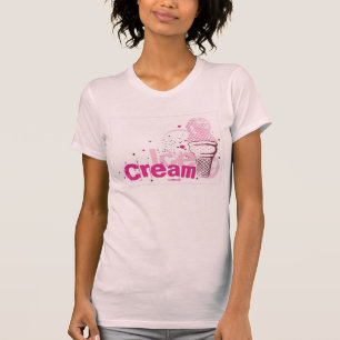 T-shirt Cônes de crème glacée rose
