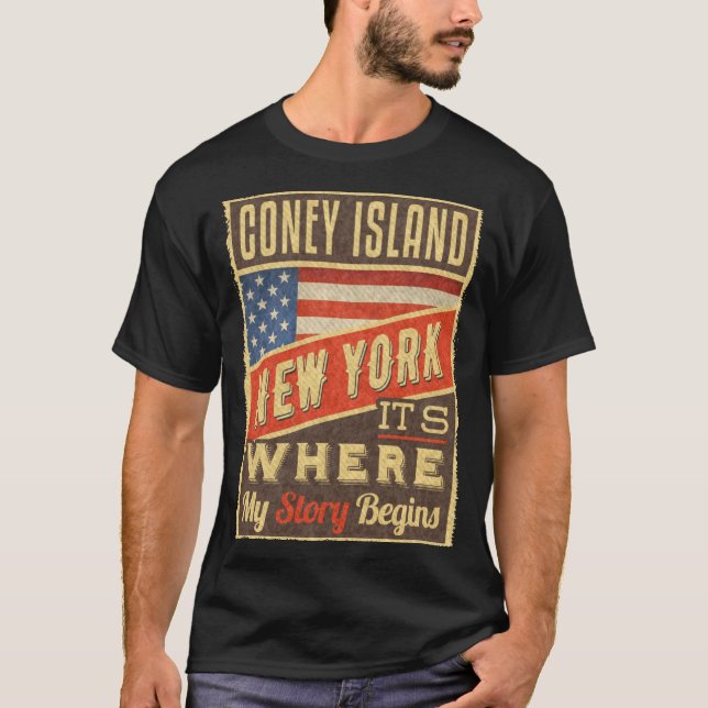 T-shirt Coney Island New York _1  (Devant)