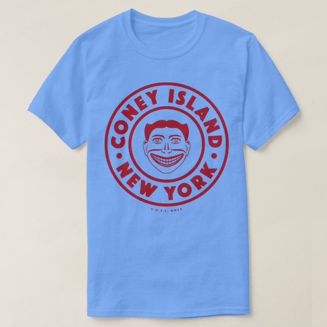 T-shirt Coney Island New York City Red Steeplechase Face (Design devant)
