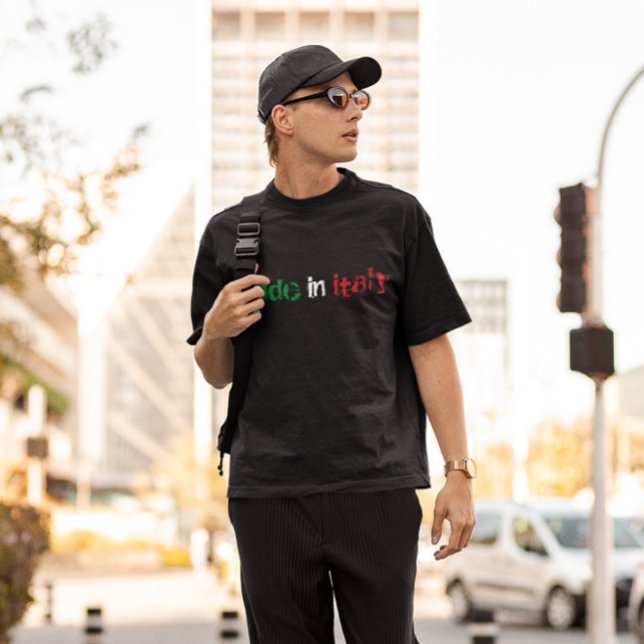 T-shirt confectionnée en italie Chemise (Made in Italy Dark Tee)