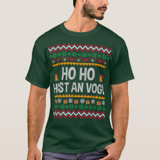 T-shirt Conférencier allemand laid Noël Ho Ho Ho Funny Bav
