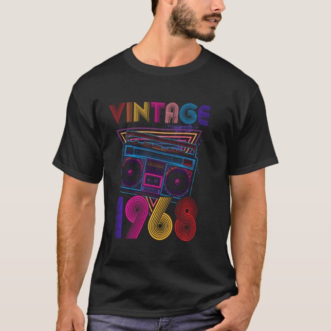 T-shirt Conférencier de casquette portable classique 1968  (Devant)