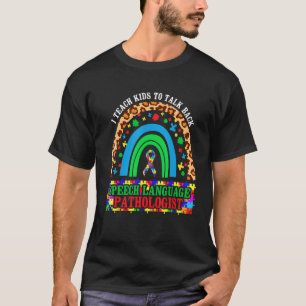 T-shirt Conférencier en langage arc-en-ciel Slp Autisme Aw