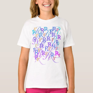 T-shirt Confettis en forme de lettre "R"