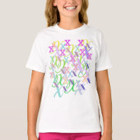 Confettis en forme de lettre "X"