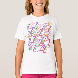 T-shirt Confettis en forme de lettre "Z"