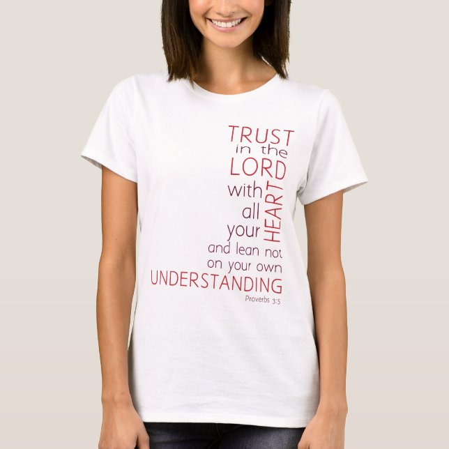T-shirt Confiance dans le seigneur (Devant)