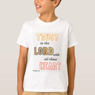 T-shirt confiance dans l'Écriture du Seigneur proverbes