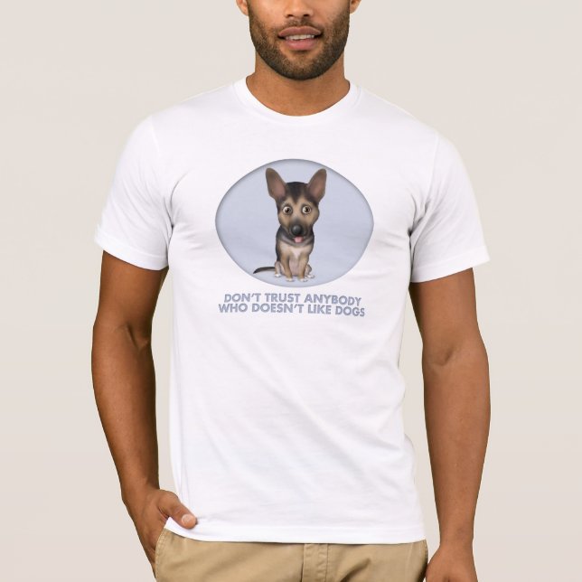 T-shirt Confiance de berger allemand (Devant)