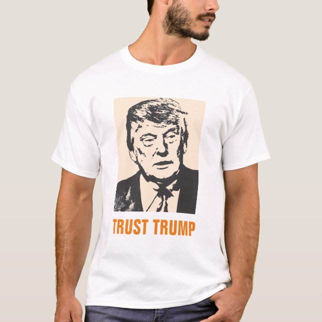 T-shirt Confiance Donald Trump pour le président 2016 (Devant)