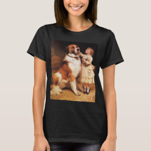 T-shirt Confiance par Charles Burton Barber, Chien Saint-B