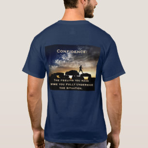 T-shirt Confiance Photo Randonnée originale Marine Blue Fu