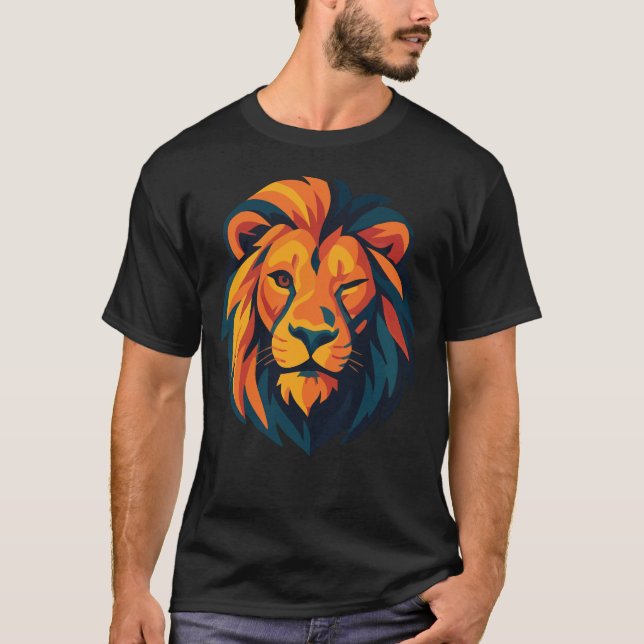T-shirt Confiance rugissante - Lion en train de couler (Devant)