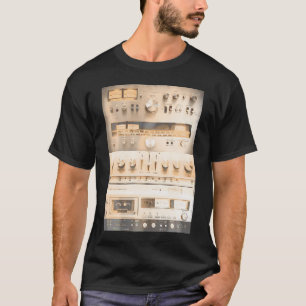 T-shirt Configurer Audio Hifi Sound System Collage multimé