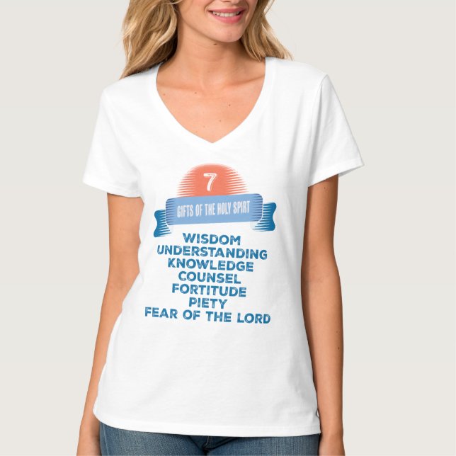 T-shirt Confirmation 7 Dons de l'Esprit Saint (Devant)